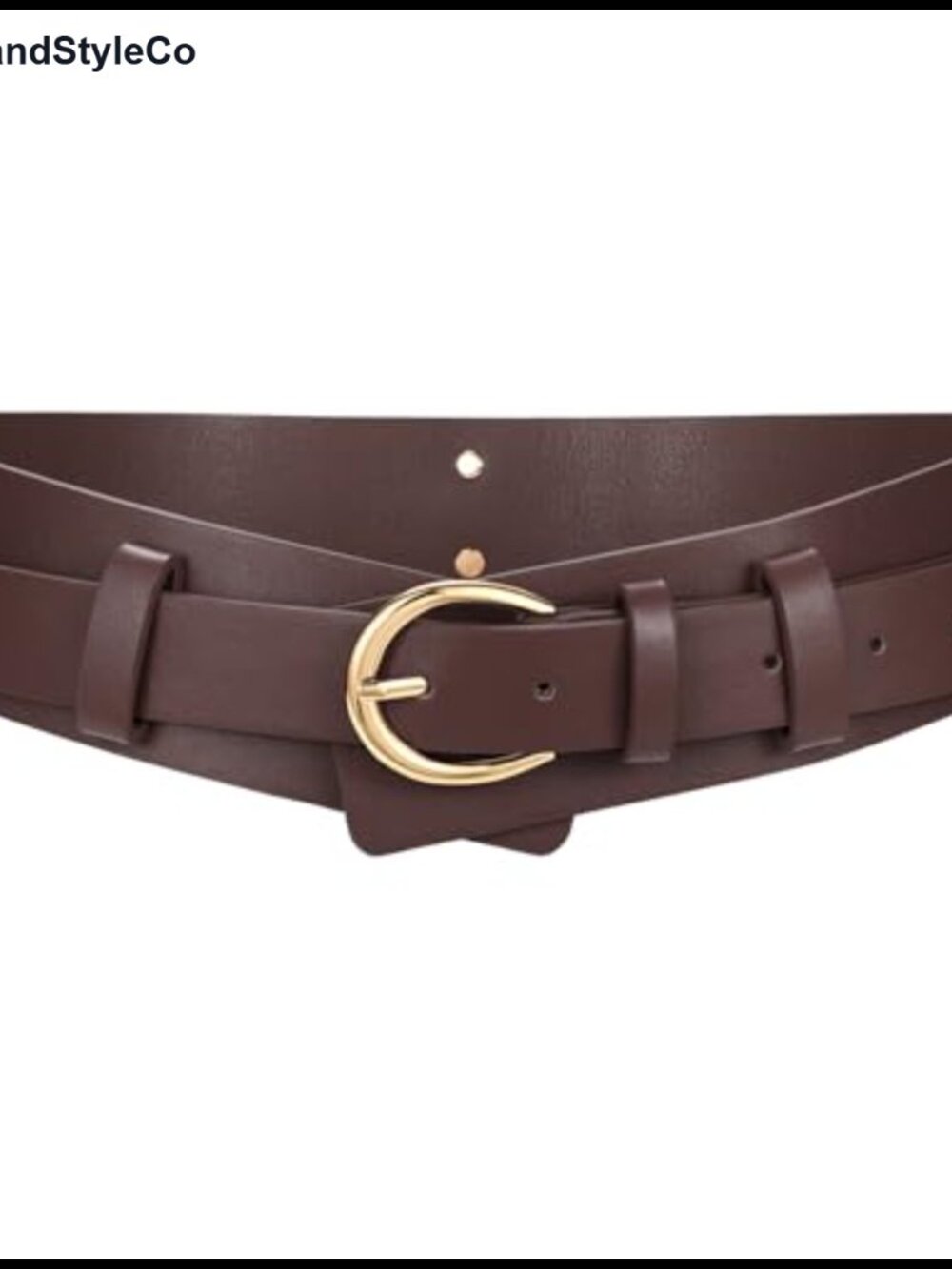 2-in-1 Women Wide PU Leather Belt with Fashion Detachable Buckle for Dress